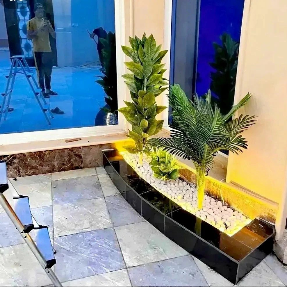 احواض زرع خارجية كبيرة - تنسيق حدائق جدة-اشراق